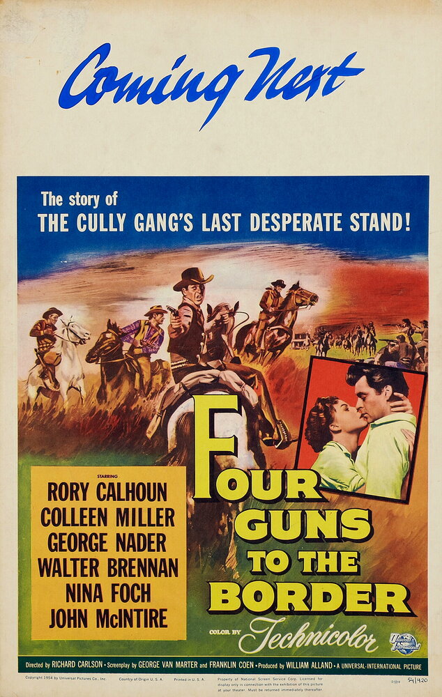 Четверо у границы (1954) постер